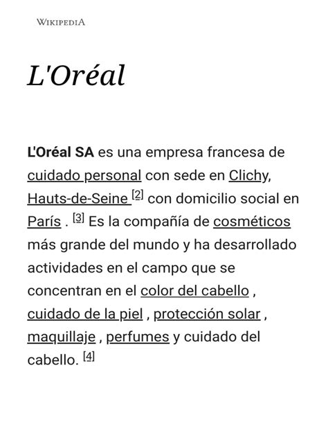 l'oreal wikipedia english.